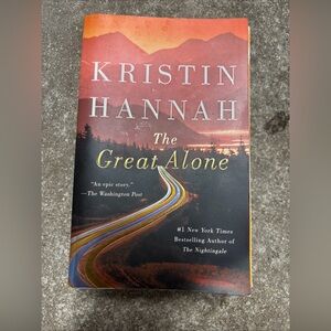 Kristin Hannah "The Great Alone" Paperback - Sunset Red and Black